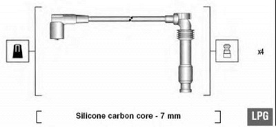 MAGNETI MARELLI 941125320684 -  Комплект проводов зажигания